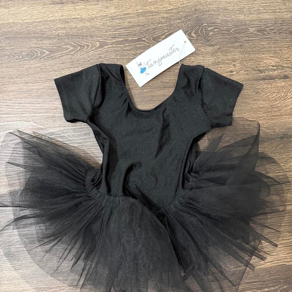 Tanzmuster Ballet Leotard Tutu Girls 2-3 Black NWT